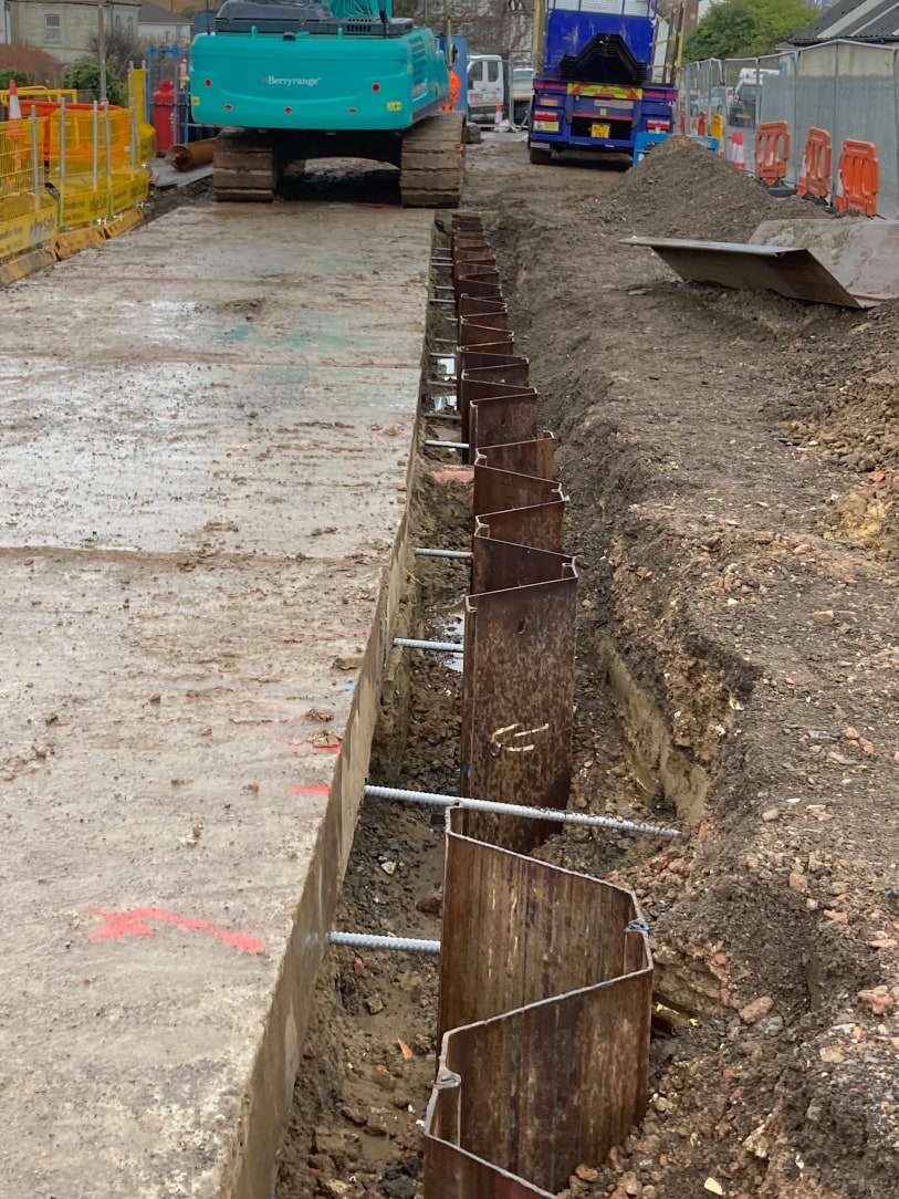 River Bank Stabilisation 1, Hastings, Sussex